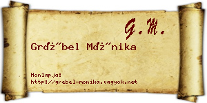 Grébel Mónika névjegykártya
